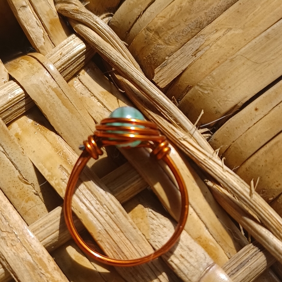 Millefiori Glass Handmade Ring Size 7 - Picture 4 of 5